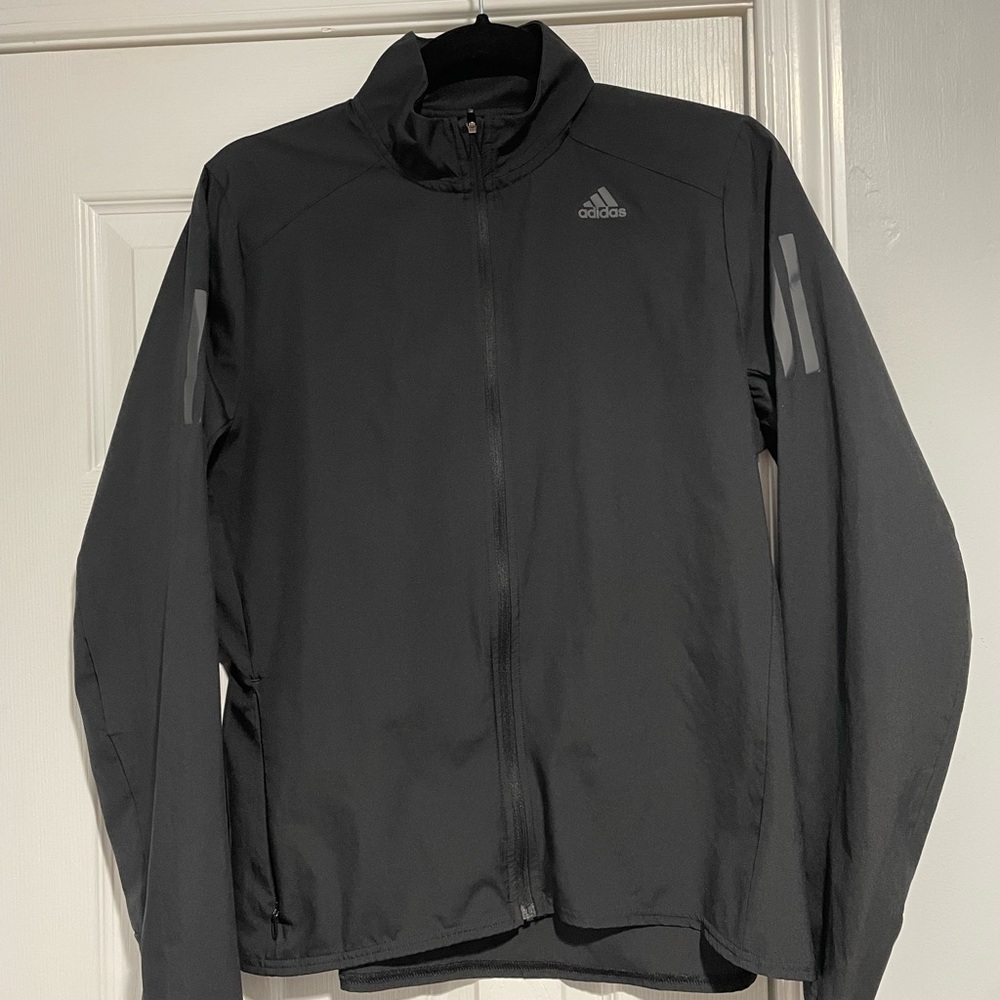 adidas Black Men's Full-Zip Performance Jacket
